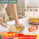樹(shù)可帶蓋和面盆大號廚房專(zhuān)用食品級高硼硅玻璃揉活面碗烘焙打蛋發(fā)奶油