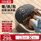 溪歐泡腳桶按摩桶加熱家用恒溫高深桶足浴盆電動(dòng)洗腳盆送家人朋友 高雅灰*豪華液晶中控*+滾輪按摩+殺菌款