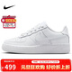 耐克NIKE女大童空軍一號AF1 新年禮物 運動(dòng)鞋FV5951-111白38.5
