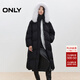 ONLY2025冬季新款90白鵝絨可拆卸狐貍大毛領(lǐng)羽絨服女|125412004 H1Z黑色 XS