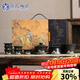 蘇氏陶瓷新年禮物茶具套裝手繪釉畫(huà)彩三才蓋碗款功夫茶具禮盒茶具套裝