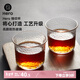 Hero日式錘紋杯透明玻璃咖啡杯耐高溫茶杯防滑水杯手沖咖啡杯（單只）