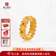 京工美作 古法黃金戒指幸福四季戒指女款足金999戒指花絲戒指送生日禮物 16號圈金重7.89克