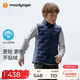 moodytiger校服神器兒童羽絨馬甲鴨絨背心男女童輕薄保暖拒水透氣彈力秋冬款