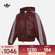阿迪達斯Adidas Original三葉草2025年女子W PLEATHER JKT棉服 KU6858 XL