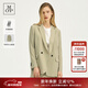 Marc O'Polo/MOP【商場(chǎng)同款】春季新款醋酸纖維透氣修身西裝女士 綠卡其色756 36/165