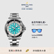百年靈（BREITLING）超級海洋自動(dòng)機械男士手表綠松色44瑞士機械表 綠松色-鋼帶-44mm