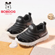 巴布豆（BOBDOG）童鞋春季休閑跑步鞋低幫兒童運動(dòng)鞋男童毛毛蟲(chóng)鞋102561074黑色31