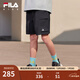 FILA斐樂(lè )兒童童裝短褲/裙2025年夏季新款男女中大童梭織五分褲 RD寶藍-NV 170