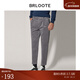 巴魯特（Brloote）翻邊九分褲秋冬燈芯絨保暖挺括立體微彈休閑褲 灰色 175/86A