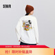 森馬（Semir）迪士尼合作系列長(cháng)袖T恤女春季中長(cháng)款寬松落肩上衣101125101003
