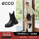 愛(ài)步（ECCO）靴子女 倪妮同款厚底切爾西靴女中筒牛皮靴 蹤跡220753 黑色22075301001 38