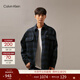 Calvin KleinJeans【帥克衫】春秋男士休閑潮流復古ck寬松磨毛格子襯衫外套 0MD-藍格 S