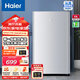 海爾（Haier）小冰箱93升一級能效單門(mén)單開(kāi)門(mén)客廳廚房用美妝小型迷你冰箱 復古  雙溫冷凍冷藏凍藏一體冰吧水吧 【凍藏一體】統帥一級小冰箱93升