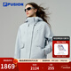 FILA FUSION斐樂(lè )潮牌羽絨服兩件套女冬新款時(shí)尚休閑保暖外套 晨灰藍-LB M 165/84A/M