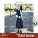 茵曼（INMAN）2026春季女裝新款半身裙女格雷系百褶學(xué)院風(fēng)A字顯瘦高級感長(cháng)裙子 貴族灰 S