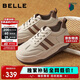 百麗小泡芙厚底增高小白鞋女輕盈運動(dòng)休閑板鞋B1831BM4 可可棕 38