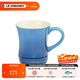 酷彩（Le Creuset） 炻瓷400毫升馬克杯子咖啡早餐辦公家用茶水杯麥片早餐杯陶瓷歐式 400ml馬克杯馬賽藍