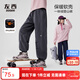 左西女童加絨軟殼工裝褲秋冬款2025新款兒童一體絨長(cháng)褲子 深灰色 150