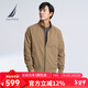 諾帝卡（NAUTICA） 【商場(chǎng)同款】男裝春夏款防輕濺水小立領(lǐng)薄夾克外套男JO3313 深卡其2BB L
