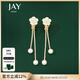 Jay仿珍珠耳夾女無(wú)耳洞長(cháng)款流蘇耳飾耳環(huán)送女友閨蜜新年禮物