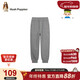 暇步士（Hush Puppies）童裝男童長(cháng)褲春秋大童兒童寬松運動(dòng)褲子衛褲 中花灰   140   