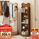 千禧華府小熊旋轉穿衣鏡全身落地鏡家用雜志書(shū)架旋轉儲物試衣鏡子170*43胡