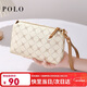 POLO手拿包女士手包大容量印花雙層手抓包百搭錢(qián)包零錢(qián)包生日禮物
