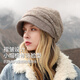 卡蒙（Kenmont）蓓蕾帽加絨貝雷毛線(xiàn)帽女秋冬時(shí)尚堆堆帽百搭英倫針織帽km-2618