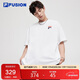 FILA FUSION斐樂(lè )潮牌情侶短袖T恤男女2025夏季潮流膚圓領(lǐng)多色上衣
