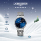 浪琴（LONGINES）瑞士手表 時(shí)尚系列 男士鋼帶機械表L49214926新年禮物