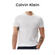Calvin Klein冬季新年禮物新款CK休閑純棉保暖男短袖T恤打底衫3件裝白2XL