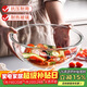青蘋(píng)果新年禮物高硼硅大號和面盆3.5L水果沙拉碗蛋糕烘焙碗揉面盆