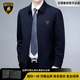 蘭博基尼（AUTOMOBILI LAMBORGHINI）奢侈品牌官方正品男裝夾克男春秋季2026款翻領(lǐng)中年休閑商務(wù)外套 上青 XL 180碼【建議140-155斤】
