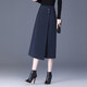 不規則半身裙長(cháng)裙女新款包臀裙長(cháng)款一步裙西裝裙時(shí)尚百搭簡(jiǎn)約通勤 黛青色 M （體重90-100斤）