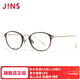 睛姿（JINS）近視眼鏡含鏡片休閑潮流鏡框男女可配防藍光鏡片UUF25S203 286棕色玳瑁 單鏡框