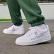 耐克空軍一號女子膠底運動(dòng)鞋春新款板鞋NIKE AIR FORCE 1 HV2511 100白/足球灰/愛(ài)琴海風(fēng)暴藍 40