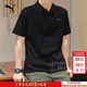 彪馬（PUMA）男士t恤 2025夏季新款運動(dòng)服休閑半袖寬松通勤上衣透氣短袖polo衫 兩?？踦olo/黑色 L 180/100A 推薦體重140-160斤