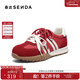 森達阿甘鞋女2025秋季新款商場(chǎng)同款戶(hù)外德訓休閑鞋XUH01CM5 紅色 36