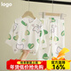 棒優(yōu)昱兒童棉綢睡衣夏季男孩長(cháng)袖夏天薄款空調寶寶套裝男女童綿綢家居服 【綿綢睡衣】熊 140 cm/90【建議身高120-130cm】