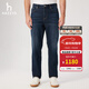 哈吉斯（HAZZYS）男裝 2025春季新款丹寧男褲子直筒長(cháng)褲百搭牛仔褲男ATDZP0CBP36 淺藏青色LN 39 （185/92B）