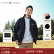 Tommy Hilfiger【潮流風(fēng)衣款】出走都市秋冬男軟殼夾克/防水可收納帽外套 【風(fēng)衣款軟殼夾克】經(jīng)典黑BDS M  （推薦：135-150斤）