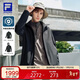 FILA 斐樂(lè )官方男士沖鋒衣兩件套2025抓絨內膽保暖連帽外套