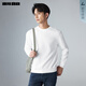 利郎衛衣圓領(lǐng)春款26新款簡(jiǎn)約休閑內搭保暖打底男士長(cháng)袖T恤