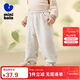 迷你巴拉【暖芯】男女童雙面絨家居保暖褲子寶寶厚款毛絨褲