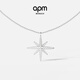 APM Monaco 六芒星銀項鏈女時(shí)尚珠寶飾品生日送女友禮物毛衣鏈新年禮物 經(jīng)典銀流星