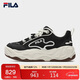 FILA斐樂(lè )易烊千璽同款男BROOK 2面包摩登板鞋流沙鞋休閑黑色運動(dòng)鞋子