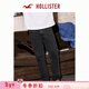 HOLLISTER美式25秋冬復古街頭直筒水洗牛仔褲男裝331-5218 黑色水洗 31 (175/78A)標準版