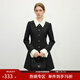 范思藍恩法式赫本風(fēng)黑色西裝連衣裙收腰小禮服裙子2025新款11146 黑色 XL