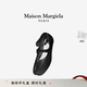 MAISON MARGIELA馬吉拉Tabi雙帶芭蕾分趾鞋平底搭扣休閑女皮鞋單鞋通勤 T8013黑色 37
